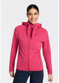 Fleecejacke CMP, Damen, Gr. 36, magenta meliert, Obermaterial: 90% Polyester, 10% Elasthan, Jacken Fleecejacke, f&uuml;r Wanderungen, f&uuml;r vielseitige Aktivit&auml;ten, &Uuml;bergangsjacke