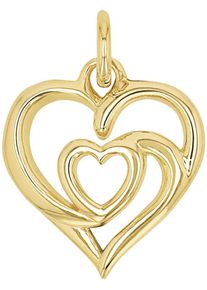 Herzanh&auml;nger Amor "2039034", gold (gelbgoldfarben), Schmuckanh&auml;nger, Damen, Silber 925 (Sterlingsilber), 0,7 g, Herzanh&auml;nger