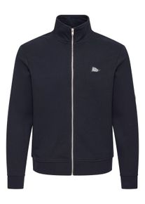 Sweatjacke Casual Friday "Trainingsjacke CFGislev", Damen, Gr. XL, blau (schwarz navy with marshmallow), Obermaterial: 100% Baumwolle CO., Sweatjacken Sweatjacke