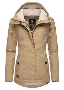 Winterjacke Ragwear "Winterjacke Monade", Damen, Gr. 5XL, beige (taupe24), Obermaterial: 65% Polyester PES. 35% Baumwolle CO. Obermaterial: Futter: 100% Polyester PES. 100% Polyester PES., Jacken Winterjacke