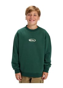 Fleecepullover Quiksilver "Salt Water Graphic", Kinder, Gr. 14, trekking gr&uuml;n, Obermaterial: 55% Walkfrottier, 45% Microfaser;, Sweatshirts Fleecepullover