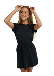 Jerseykleid Roxy "Sunny Expedition Solid", Damen, Gr. M, US-Gr&ouml;&szlig;en, schwarz, Obermaterial: 60% Walkfrottier, 40% Microfaser;, Kleider Jerseykleid