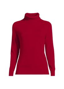 LANDS' END Rollkragen-Pullover aus Kaschmir, Damen,  Rot, Kaschmir, by Lands' End