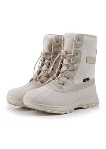 Winterboots Luhta "TUTTU MS", Damen, Gr. 40, natural wei&szlig;, Synthetik, Textil, Schuhe Winterboots, wasserdicht, gef&uuml;ttert, mit Gummilaufsohle, mit Schnellverschluss