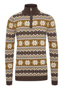 !Solid Troyer SOLID "Troyer SDWinoldo", Herren, Gr. XL, braun (coffee bean), Obermaterial: 100% Baumwolle CO., normal, Pullover Troyer