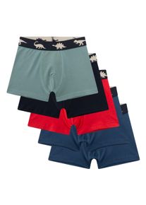 Boxershorts Sanetta "Boxershort 5er Pack", Jungen, Gr. 116, bunt (blau, schwarz, gr&uuml;n, rot), Obermaterial: 95% Baumwolle CO. 5% Elasthan EL., Unterhosen Boxershorts