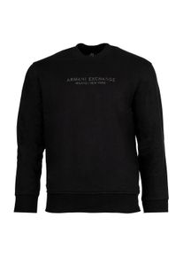 Sweatshirt Armani Exchange "Sweatshirt SWEATSHIRT 1er Pack", Herren, Gr. XL, schwarz, Obermaterial: 100% Baumwolle CO., Sweatshirts Sweatshirt
