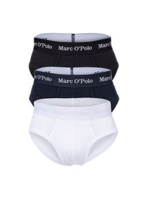 Marc O'Polo Slip MARC O'POLO "Slip MEN&iquest;S SLIP 3ER PACK 3er Pack", Herren, Gr. XL, bunt (schwarz, navy, wei&szlig;), Obermaterial: 95% Baumwolle CO(Bio). 5% Elasthan EL., Unterhosen Slip