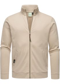 Kapuzensweatjacke Ragwear "Sweatjacke Miet", Herren, Gr. 3XL, beige (sand), Obermaterial: 55% Baumwolle CO. 45% Polyester PES., Sweatjacken Kapuzensweatjacke