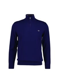 Sweater Gant "Strickpullover CLASSIC COTTON HALF ZIP", Herren, Gr. 4XL, blau (blau navy), Obermaterial: 100% Baumwolle CO., Sweatshirts Sweater