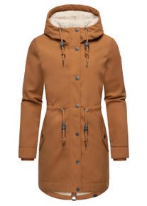 Parka Ragwear "Kurzmantel Canny Canvas", Damen, Gr. XL, braun (braun sugar), Obermaterial: 100% Polyester PES. Obermaterial: Futter: 100% Polyester PES. 100% Polyester PES., Jacken Parka