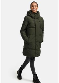 Winterjacke Marikoo "Marikoo Kaituu Damen Winter Steppjacke N008", Damen, Gr. L, gr&uuml;n (schwarz olive), Obermaterial: 100% Polyester PES., Jacken Winterjacke
