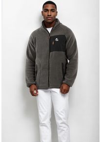 Fleecejacke Arctic Seven "Arctic Seven Herren Sherpa Fleecejacke AS415", Herren, Gr. XXL, grau (dunkelgrau), Obermaterial: 100% Polyester PES., Jacken Fleecejacke