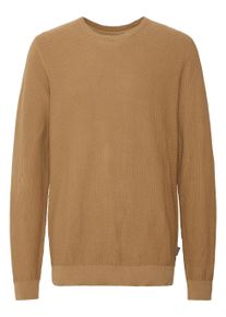 Strickfleece-Pullover Blend "Strickpullover BHPullover", Herren, Gr. S, braun (otter), Obermaterial: 100% Baumwolle CO., Pullover Strickfleece-Pullover