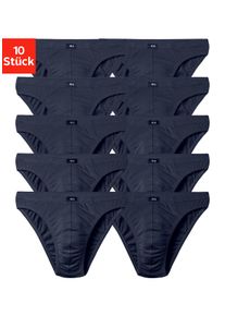 H.I.S. Slip H.I.S "Herren Minislip", Herren, Gr. 7 (XL), 10 Stk., navy, Jersey, Obermaterial: 95% Baumwolle, 5% Elasthan, unifarben, k&ouml;rpernah, Unterhosen Slip, in Baumwoll-Mix, Topseller