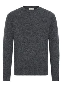 Strickfleece-Pullover Casual Friday "Strickpullover CFANTE", Herren, Gr. XXL, schwarz (schwarz beauty melange), Obermaterial: 70% Wolle mw. 25% Nylon NY. 5% sonstige Fasern AF., Pullover Strickfleece-Pullover