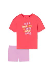 Schlafanzug Schiesser "Pyjama", M&auml;dchen, Gr. 140, pink (rosa, rot), Obermaterial: 100% Baumwolle CO., Homewear-Sets Schlafanzug