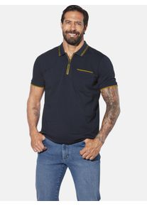 Poloshirt Jan Vanderstorm "Poloshirt MORKSEN", Herren, Gr. XL, blau (dunkelblau), Obermaterial: 100% Baumwolle CO., Shirts Poloshirt