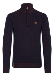 Troyer INDICODE "Troyer IDNathen", Herren, Gr. XXL, blau (navy), Obermaterial: 75% Baumwolle CO. 25% Polyacryl PAN., Pullover Troyer