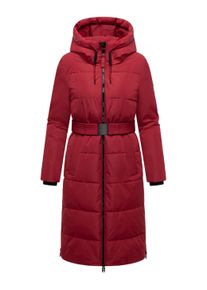 Steppmantel Navahoo "Steppmantel Herbstnebel 14", Damen, Gr. M, rot (dunkelrot), Obermaterial: 100% Polyester PES. Obermaterial: Futter: 100% Polyester PES. 100% Polyester PES., M&auml;ntel Steppmantel