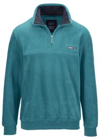 Fleecepullover Babista "Fleece-Sweatshirt FIORIVESTO", Herren, Gr. 58, blau (petrol), Obermaterial: 100% Polyester COOLMAX PES(Coolmax)., Shirts Fleecepullover