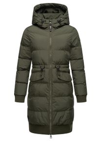 Steppmantel Ragwear "Steppmantel Briosh", Damen, Gr. XXL, gr&uuml;n (schwarz olive), Obermaterial: 100% Polyester PES. Obermaterial: Futter: 100% Polyester PES. 100% Polyester PES., M&auml;ntel Steppmantel