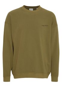 !Solid Rundhalspullover SOLID "Rundhalspullover SDMILL", Herren, Gr. L, gr&uuml;n (olive drab), Obermaterial: 100% Baumwolle CO., Pullover Rundhalspullover