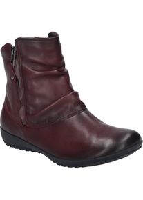 Stiefelette Josef Seibel "Naly 24, rot", Damen, Gr. 42, rot (bordo), Obermaterial: 100% Rindsleder Leather cow., Schuhe Stiefelette