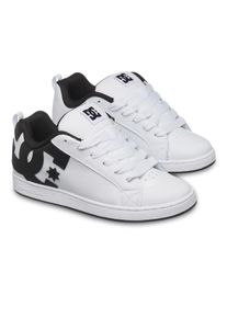 Sneaker DC Shoes "Court Graffik", Damen, Gr. 7(38), wei&szlig;, schwarz, Obermaterial:55, 91% Leder, 38, 75% Synthetik, 5, 34% Microfaser;, Schuhe Sneaker