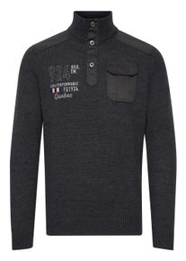 Troyer FQ1924 "Troyer FQErlong", Herren, Gr. M, grau (charcoal mix), Obermaterial: 50% Baumwolle CO. 50% Polyacryl PAN., bedruckt, normal, Pullover Troyer