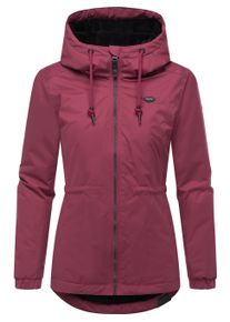 Winterjacke Ragwear "Winterjacke Dankka Warm", Damen, Gr. L, rot (wine25), Obermaterial: 100% Polyester PES. Obermaterial: Futter: 100% Polyester PES. 100% Polyester PES., Jacken Winterjacke