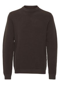 !Solid Strickfleece-Pullover SOLID "Strickpullover SDValencia", Herren, Gr. XL, braun (slate schwarz), Obermaterial: 100% Baumwolle CO., Pullover Strickfleece-Pullover