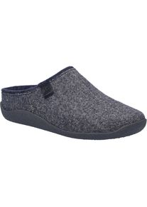 Hausschuh Josef Seibel "Vince 04, dunkelblau", Herren, Gr. 43, blau (dunkelblau), Obermaterial: 80% Rindsleder Leather cow. 20% Textilmaterial TEXMAT., Schuhe Hausschuh