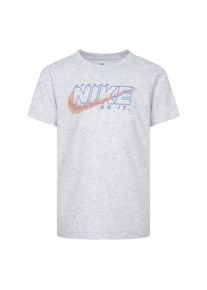 T-Shirt Nike Sportswear "NKB RUSH NATION SS TEE", Jungen, Gr. 116 (6), birch heathe, Obermaterial: 60% Baumwolle, 40% Polyester, Shirts T-Shirt, f&uuml;r Kinder