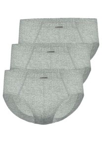 Slip Ammann "3er Pack Sport Slip Day Modern / Close to you", Herren, Gr. 8, grau (cloud melange), Obermaterial: 93% Baumwolle CO. 7% Elasthan EL., Unterhosen Slip