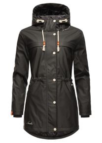 Regenmantel Navahoo "Regenmantel Rainy Forest", Damen, Gr. XL, schwarz, Obermaterial: 70% Polyester PES. 30% Polyurethan PU. Obermaterial: Futter: 100% Polyester PES. 100% Polyester PES., M&auml;ntel Regenmantel
