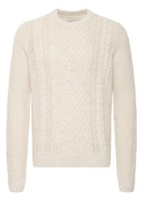 Strickfleece-Pullover Blend "Strickpullover BHPullover", Herren, Gr. XXL, beige (vanilla ice), Obermaterial: 80% Polyacryl PAN. 20% Baumwolle CO., Pullover Strickfleece-Pullover