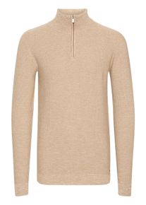 Troyer INDICODE "Stricktroyer IDJador", Herren, Gr. L, beige (cornstalk), Web, Obermaterial: 90% Baumwolle CO. 10% Polyamid PA., meliert, Basic, normal, Pullover Troyer