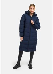 Winterjacke Marikoo "Marikoo Lanitaa Damen Winter Steppmantel Parka N079", Damen, Gr. XXL, blau (navy), Obermaterial: 100% Polyester PES., Jacken Winterjacke