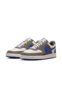Sneaker Nike Sportswear "Court Vision Low", Herren, Gr. 41, sail, hyper royal, cave stone, Synthetik, Schuhe Sneaker, inspiriert vom Design des Nike Air Force
