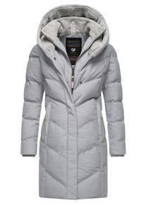 Steppmantel Ragwear "Steppmantel Natalka Cosy", Damen, Gr. 4XL, grau (light grau), Obermaterial: 100% Polyester PES. Obermaterial: Futter: 100% Polyester PES. 100% Polyester PES., M&auml;ntel Steppmantel