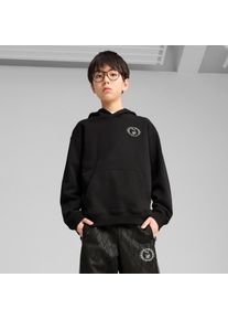 Kapuzensweatshirt Puma "X HARRY POTTER RELAXED GRAPHIC HOODIE TR", Jungen, Gr. 140, schwarz (Puma schwarz), Sweatware, Obermaterial: 100% Baumwolle, bedruckt, relaxed fit normal, angesetztes B&uuml;ndchen, Sweatshirts Kapuzensweatshirt, mit K&auml;ngurutasche, mit gerippten B&uuml;ndchen und Saum