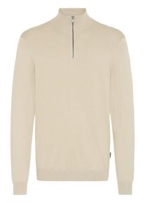 Troyer Blend "Troyer BHDAN", Herren, Gr. M, grau (plaza taupe), Obermaterial: 70% Viskose CV. 30% Nylon NY., Pullover Troyer
