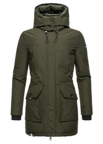 Winterjacke Navahoo "Winterjacke Blizzardstorm", Damen, Gr. XS, gr&uuml;n (olive), Obermaterial: 70% Baumwolle CO. 30% Nylon NY. Obermaterial: Futter: 100% Polyester PES. 100% Polyester PES., Jacken Winterjacke
