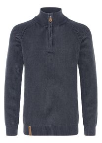 Troyer INDICODE "Troyer IDRocklyn", Herren, Gr. XL, blau (navy), Obermaterial: 100% Baumwolle CO., Pullover Troyer