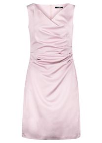 Etuikleid Vera Mont "Etuikleid mit Raffung", Damen, Gr. 36, EURO, rosa (foggy rose), 96% Polyester PES. 4% Elasthan EL., Kleider Etuikleid