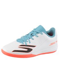 Fu&szlig;ballschuh Skechers "JR YOUTH IC, Skechers Skx_2 Jr Youth Ic", Kinder, Gr. 34, wei&szlig; (wtqp wei&szlig;), Lederimitat, Schuhe Fu&szlig;ballschuh, Indoor Court Schuh mit leichter Skechers Move Foam&trade;-D&auml;mpfung