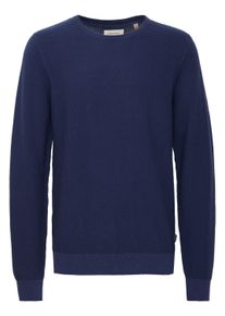 Strickfleece-Pullover Blend "Strickpullover BHPullover", Herren, Gr. XL, blau (marineblaus), Obermaterial: 100% Baumwolle CO., Pullover Strickfleece-Pullover