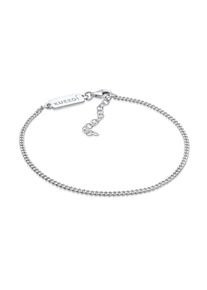 Armkette Kuzzoi "Armband Herren Basic Panzerkette Fein 925 Silber" Gr. 190, silber, Armb&auml;nder, Herren, Silber 925 (Sterlingsilber), Armkette