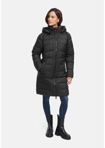 Winterjacke Marikoo "Marikoo Kaltn&auml;schen Damen Winter Steppmantel Jacke N075", Damen, Gr. XL, schwarz, Obermaterial: 100% Polyester PES., Jacken Winterjacke